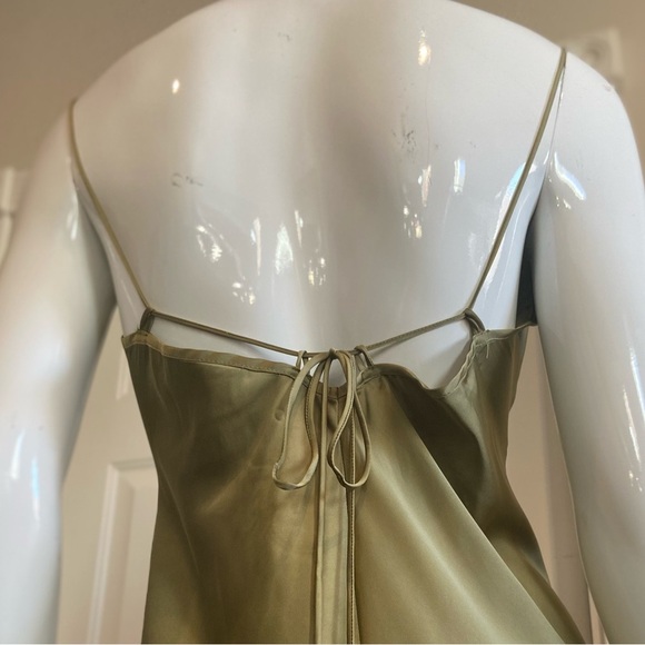 Kilo Brava~For Playful Promises~Olive~Relaxed Fit~Slip Dress~Leg Slit~Size 2X - Picture 11 of 16